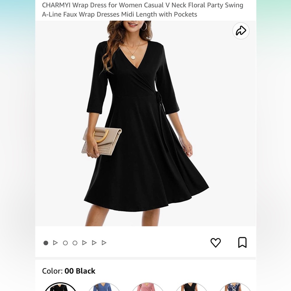 NWT A-Line Wrap Dress With Pockets